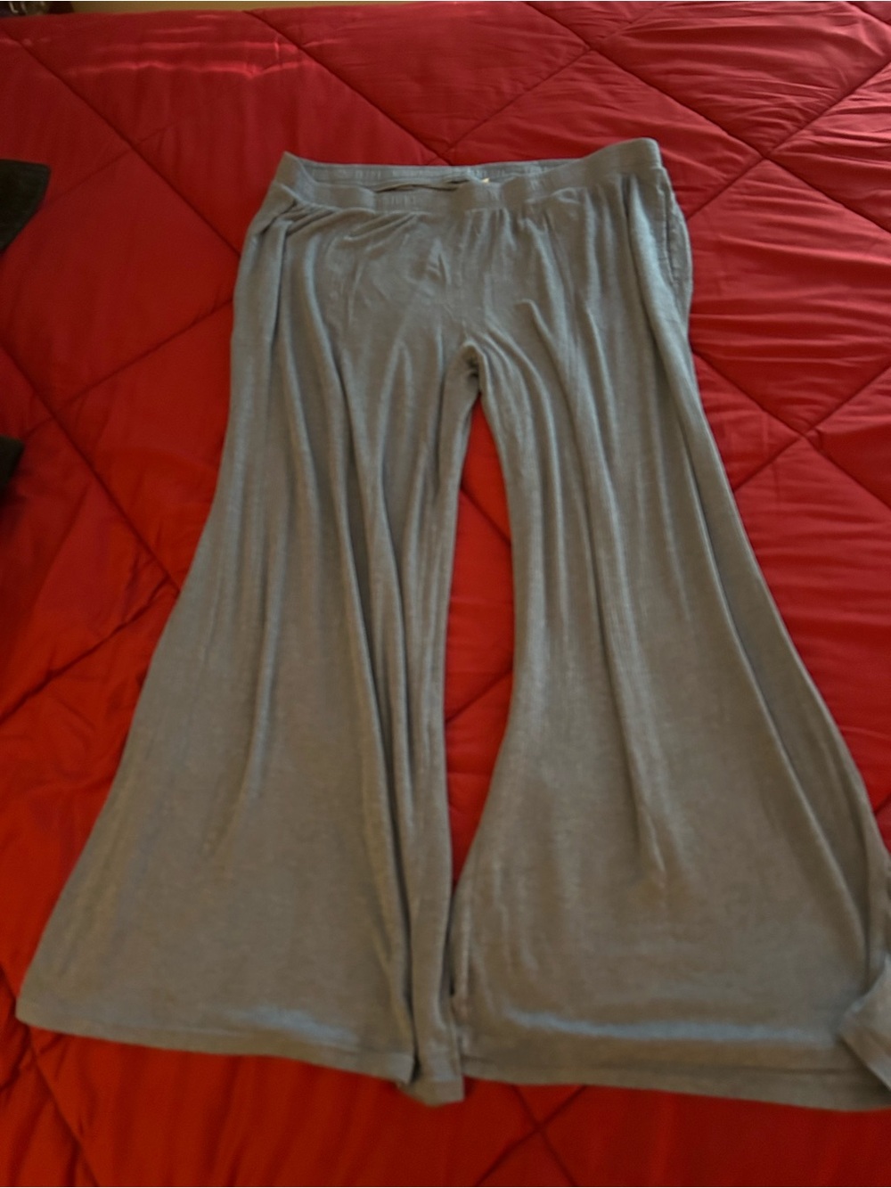 Soma women’s Wide-Leg pajama pants in Light Blue